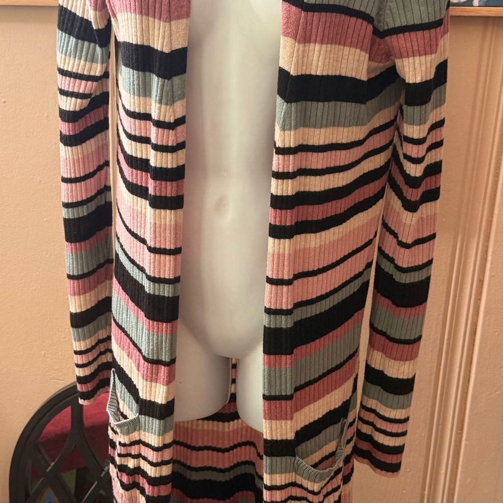 SO Women's Multicolor Striped Cardigan
